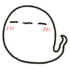 眠そうなおばけ