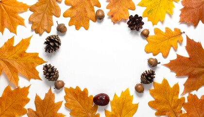 autumn leaves frame