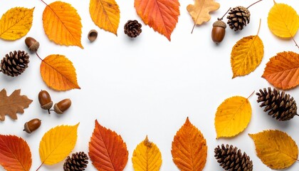 autumn leaves frame
