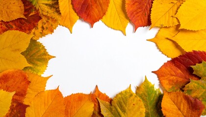 autumn leaves frame