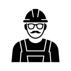 Construction Worker Icon Vector Illustration