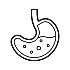 Stomach Icon Vector Illustration
