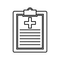 Medical Report Icon Vector Illustration