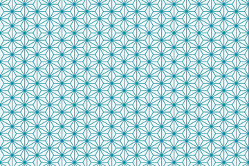 Asanoha Hemp Pattern Dusty Blue on Alice Blue — Vector Background