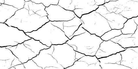 High-resolution cracked earth texture background. Natural dry soil surface with detailed fissures, abstract pattern, perfect for design, grunge effect, environmental or climate concept visuals.