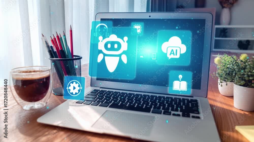 Aufkleber ai virtual assistant artificial intelligence chatbot controlled by prompt engineering for explainabl