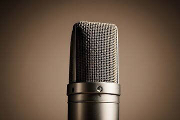 microphone isolated on black