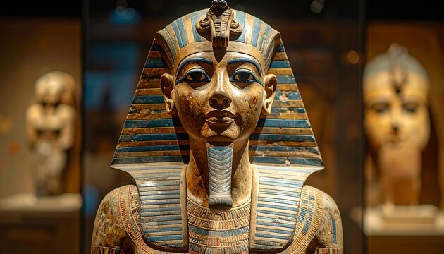 Ancient Egyptian statue close-up
