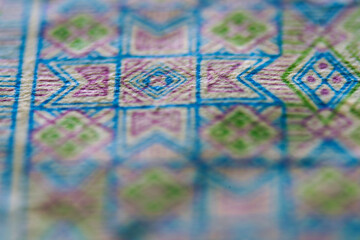 Abstract Pattern Design with Colorful Geometric Shapes and Textures
