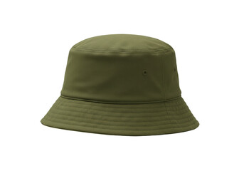 Isolated Green Bucket Hat, Outdoors Headwear, Casual Fashion Accessory, Sporty Sun Hat