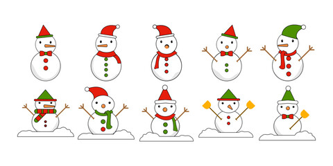 Cute Snowman Illustration