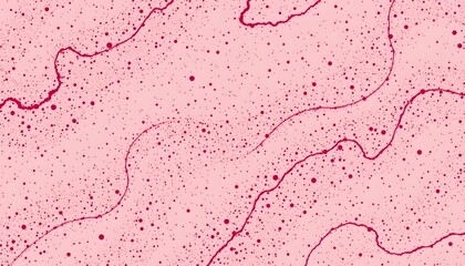 Vertical Pink Banner with Abstract Colorful Pattern