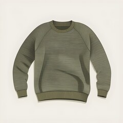 Fototapeta premium Streetwear Style Half-Zip Sweatshirt Vector Artwork