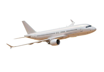 Isolated Passenger Jet Aircraft Ascending in Flight for Commercial Transportation Needs