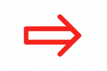Red arrow icon pointing right. Symbolizing direction, progress, navigation, and growth. Suitable for web design or infographics
