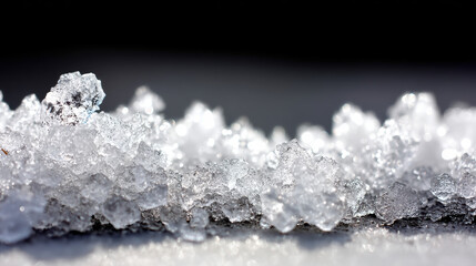 Ice crystal macro frost winter cold texture detail sparkle glint abstract. Ice crystal macro frost winter cold texture detail sparkle glint abstract beauty dark background with glittering edges
