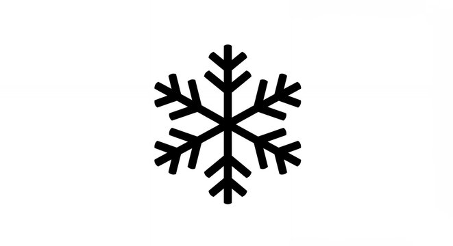 Simple snowflake icon