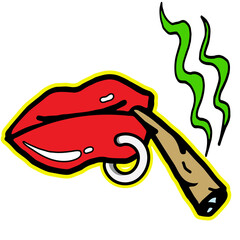 Ciggaretes hippie art