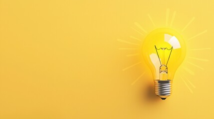 Lightbulb icon shining on a marketing presentation screen, signaling fresh strategy.