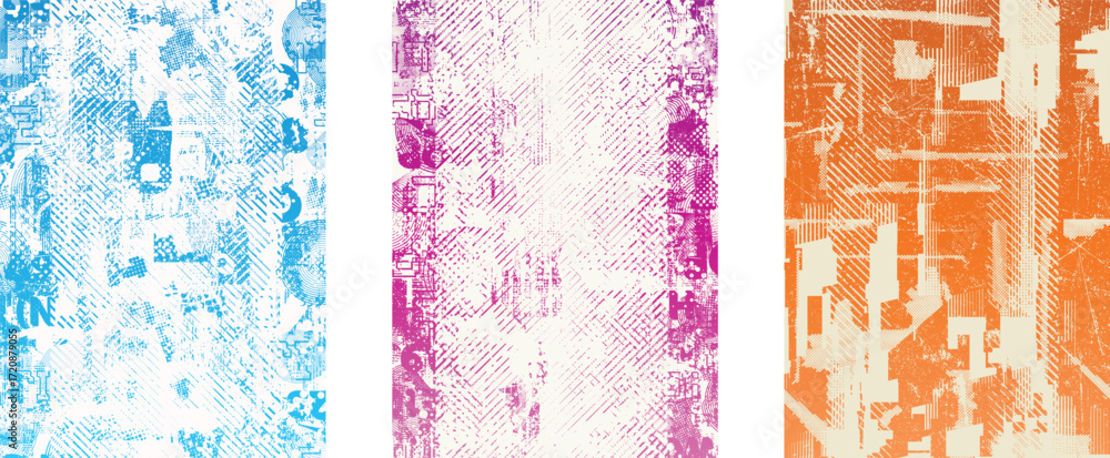 Poster glitch distorted geometric shape . noise destroyed logo . trendy cyber punk poster . glitched frame 