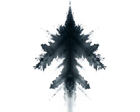 Intricate ice crystal formation on background isolated on a transparent background