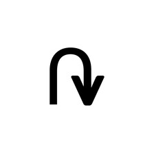 U turn sign board  © Art