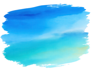 Blue watercolor brush stroke, abstract gradient background, hand painted texture, artistic splash, tranquil and calming mood, suitable for creative design projects