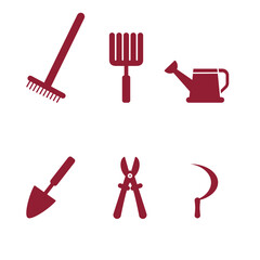 Set of gardening tools