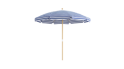 Striped Beach Umbrella isolated on a transparent background 1