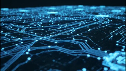 Bitcoin Cryptocurrency Digital Circuit Board Technology. - Powered by Adobe