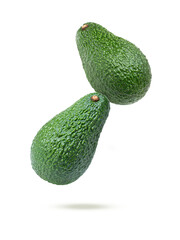 avocado isolated on white background