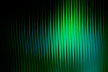 Fototapeta premium Green Blue Glass Effect Stripe Texture Background with Modern Gradient Light, Futuristic Wave Pattern for Digital Design and Creative Projects