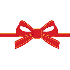 Christmas Ribbon Illustration