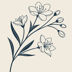 floral background with flowers