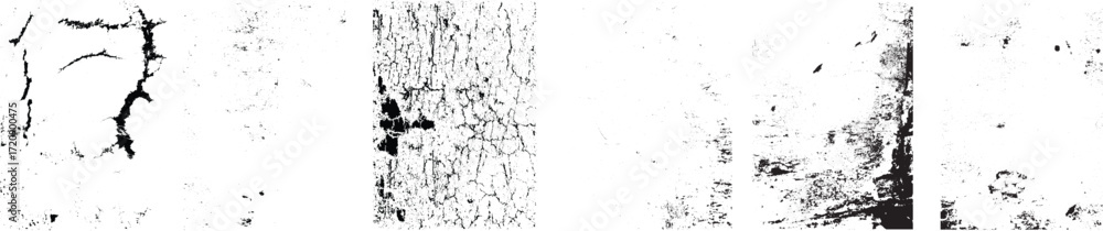 Poster grunge textures set. collection of vector overlay, distress, textures .simply place texture over any