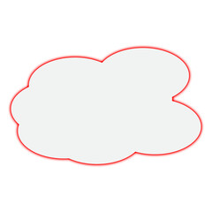 Sketched shapes leading towards a charming element, enhanced with a red neon glow.