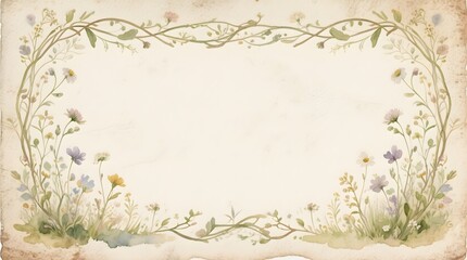 Dreamy Watercolor Frame