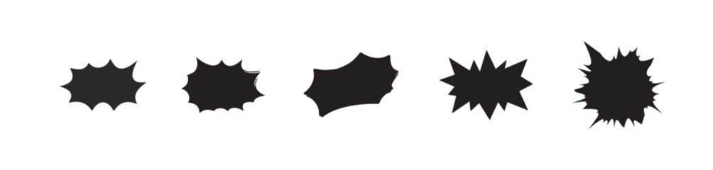 Bubble shapes collection with round soft pieces designed for decoration, abstract patterns and playful elements