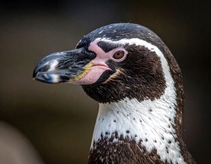 Close-up of a penguin's head