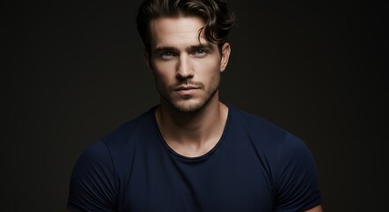 Fototapeta premium Man portrait studio shot