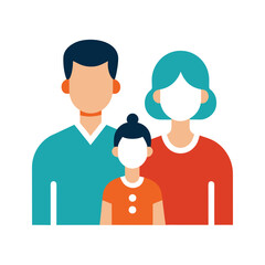 Family unit portrait