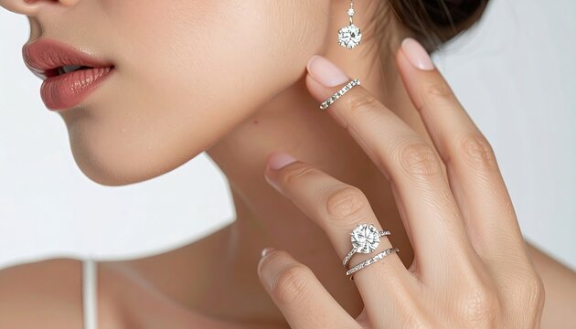 Close-up woman jewelry