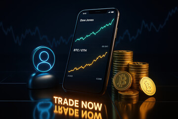Digital Finance Frontier: A modern smartphone showcases a cryptocurrency trading interface alongside Bitcoin and Ethereum, hinting at the dynamic evolution of financial exchanges.