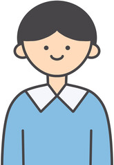 Cute Boy Character Illustration