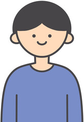 Cute Boy Character Illustration