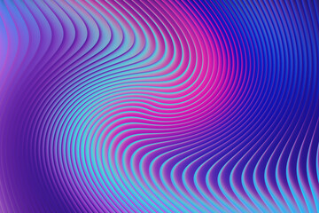Abstract swirling lines with vibrant pink blue and purple gradient