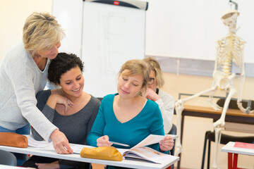 skeleton in biology class
