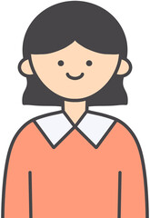 Cute Girl Character Illustration
