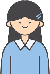 Cute Girl Character Illustration