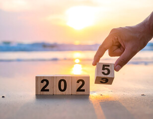 New Year Changing from 2025 to 2026